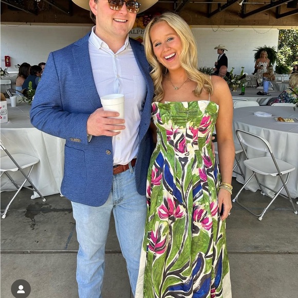 Aje paradiso cinched midi dress- size 6 - Picture 3 of 3